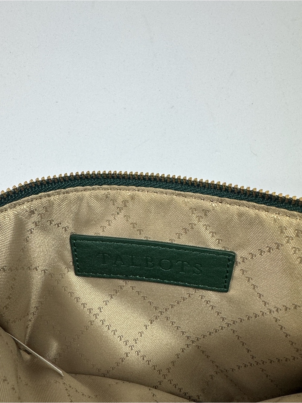 Talbots Leather Wristlet Pouch in Dark Green - Picture 5 of 8